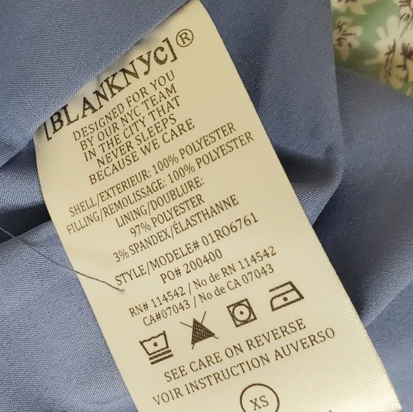 Blank NYC Summer Romance Jacket Size XS Patchwork Floral - Picture 9 of 16